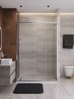 Душевая дверь CEZARES  LUX-B-FS-11-140-C-CR хром