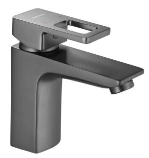 Смеситель для раковины Shevanik S8201T оружейная сталь