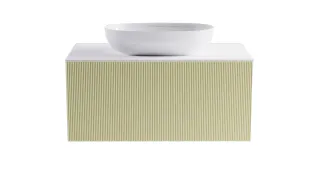 Тумба с раковиной Astra-Form М-40 4631177713637 90 см бежевый матовый