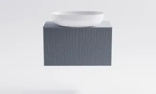 Тумба с раковиной Astra-Form М-40 Slim 4631177715914 70 см голубой матовый