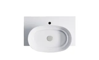 Тумба с раковиной Astra-Form М-40 Slim 4631177714467 70 см зелёный матовый