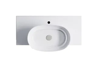 Тумба с раковиной Astra-Form М-40 Slim 4631177714597 90 см голубой матовый