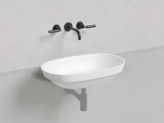 Полувстраиваемая раковина Salini Marea 01 S-Stone 1802201MRH 65см RAL снаружи