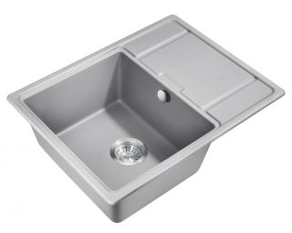 Мойка для кухни Milacio Navarra 65 Cuarzo MC.77063 серый металлик
