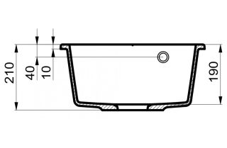 Мойка для кухни Milacio Leon 45 Cuarzo MC.77091 чёрный матовый