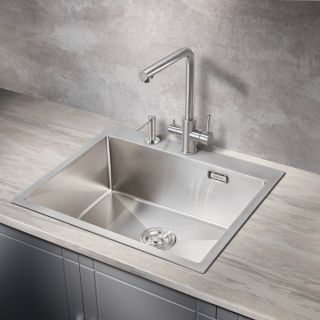 Мойка для кухни Milacio Denia 59 Steel MC.77490 нержавеющая сталь