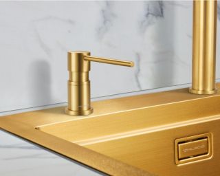 Дозатор для кухонной мойки Milacio MCU.935.GD брашированное золото