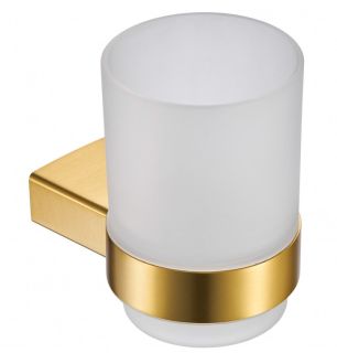 Держатель со стаканом Milacio Ultra MCU.961.GD брашированное золото