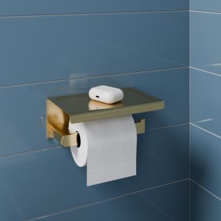 Держатель для туалетной бумаги Milacio Ultra MCU.963.GD брашированное золото