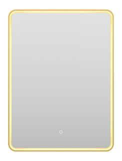 Зеркало с подсветкой Brevita Mercury MER-Rett6-060/80-gold 60см золото