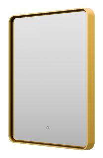 Зеркало с подсветкой Brevita Mercury MER-Rett6-060/80-gold 60см золото