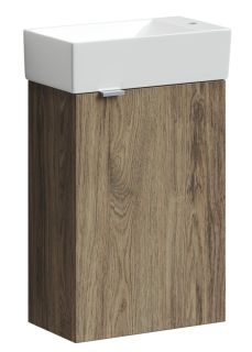 Подвесная тумба под раковину Sancos Mini MN35ECHR правая 35см дуб чарльстон