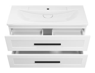 Подвесная тумба под раковину Misty Модерн 100см белый