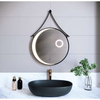 Зеркало с LED-подсветкой RGW MR-01 72440301-04 60см чёрный