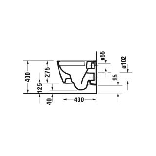 Унитаз Duravit Viu 2573090000 подвесной белый