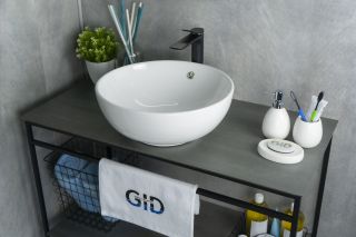 Раковина Gid N9003a 51103 накладная белая 43x43x17.5