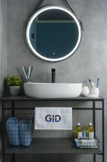 Раковина Gid N9026a 51112 накладная белая 60x40x15