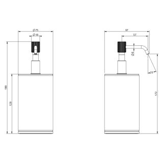 Дозатор Gessi Venti20 65437.720 белый/никель
