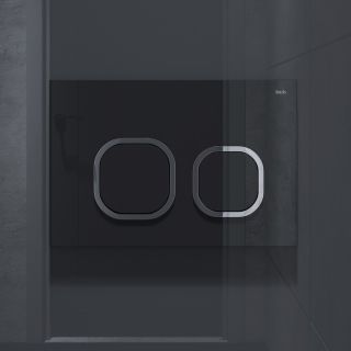 Клавиша смыва IDDIS Uniglass 001 UNG01BCi77 чёрный