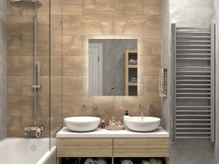 Зеркало с подсветкой Misty Нембус 60см белый