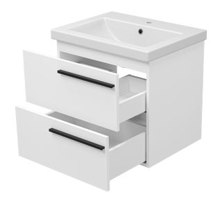 Подвесная тумба под раковину Misty Ненси 60см белый