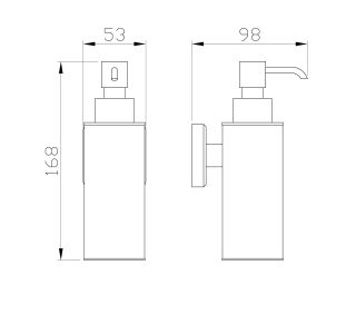 Дозатор для мыла Wonzon & Woghand Roma WW-7232 бронза