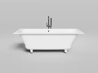Ванна из искусственного камня Salini Orlanda Axis Kit S-Sense 103313G 170x75см белый глянцевый