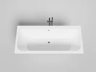 Ванна из искусственного камня Salini Orlanda Axis Kit S-Sense 103312G 180x80см белый глянцевый