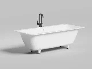 Ванна из искусственного камня Salini Orlanda Axis S-Sense 103212G 180x80см белый глянцевый