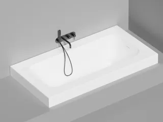 Ванна из искусственного камня Salini Orlanda Plus Kit S-Sense 102114GRH 190x100см RAL снаружи