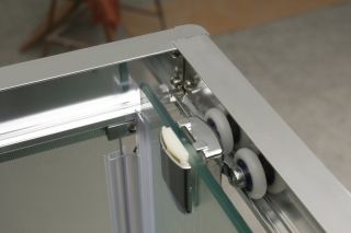 Душевой уголок прямоугольный, хром BelBagno UNO-195-AH-2-120/90-C-Cr