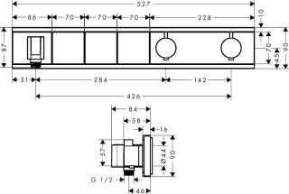 Смеситель для душа Hansgrohe RainSelect 15356000 хром