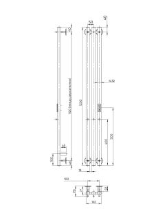 Полотенцесушитель электрический Indigo Style LSE120-13GNSRt 120x13 см оружейная сталь