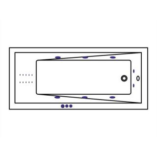 Гидромассажная ванна WHITECROSS Wave Slim 0111.170075.100.SMARTNANO.CR170x75 см Smart Nano хром