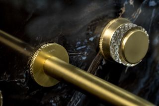 Встраиваемый смеситель для раковины Boheme Aura 152-2-MG-A золото матовое