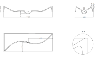 Накладная раковина Salini Sonata S-Stone 1401201M 120см белый матовый