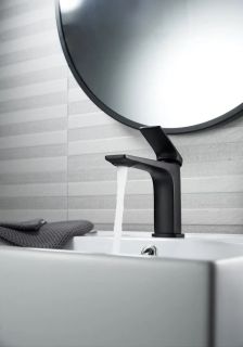 Cмеситель для раковины Knotlor KN-70/BL, черный