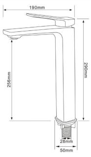 Смеситель для раковины Comforty белый FC071B-CKBT