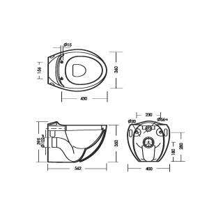 Унитаз Sanita Luxe Ringo WC.WH/Ringo/DM/WHT.G/S1 с сиденьем Микролифт