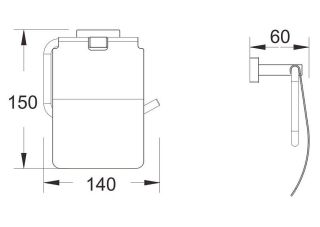 Держатель для туалетной бумаги Shevanik SG5605G золотой сатин