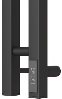 Полотенцесушитель электрический Point Гермес PN13812B П3 8x120см чёрный матовый