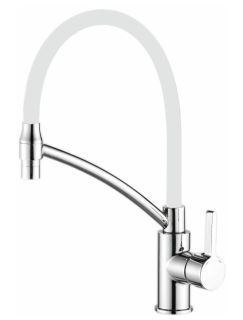 Смеситель для кухни Haiba HB73643-8 хром/белый