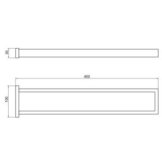 Полотенцедержатель двойной Timo Selene 14052/03 чёрный матовый