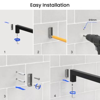 Полотенцедержатель Timo Selene 14051/03 чёрный матовый