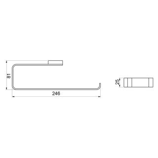 Полотенцедержатель Timo Selene 17057/17 золото матовое