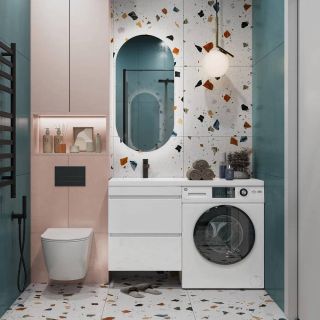 Тумба под раковину над стиральной машиной Vigo Urban 043 60 см белый