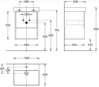 Тумба под раковину Kerama Marazzi Pro PRO.50.1\OLM 50 см вяз