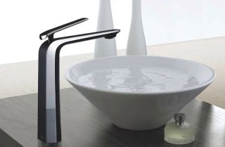 Смеситель для раковины Rose R1311H чёрный матовый