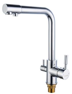 Смеситель для кухни BOOU 91401 с фильтром для питьевой воды хром