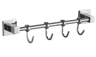 Планка с крючками для полотенец Haiba HB8615-4 хром